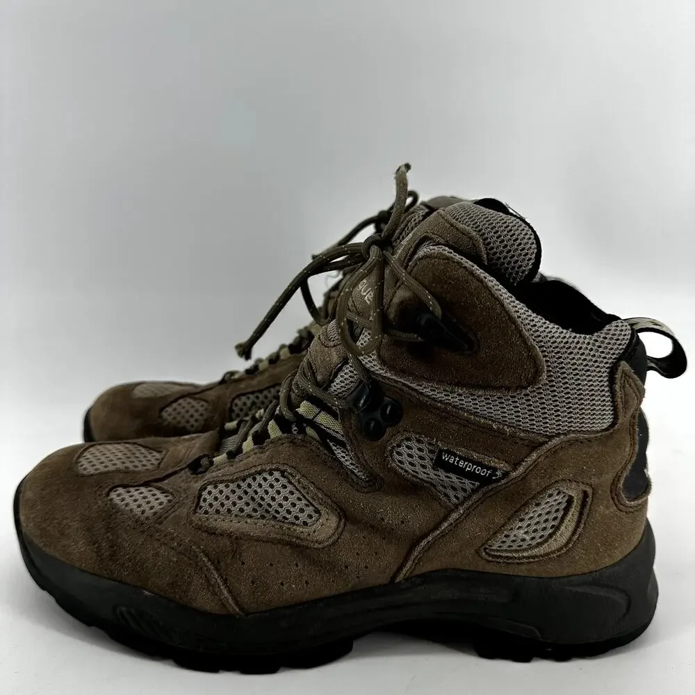 Vasque Breeze Youth Hiking Boots Lace Up Waterproof Leather Outdoor Tan 5M